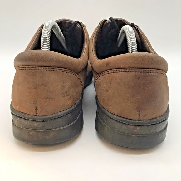 Dunham Abzorb Brown Nubuck Leather Shoes 5300BR Men's 12D Lace Up Low Top Derby - Picture 4 of 12